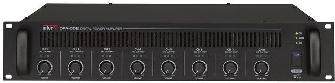 인터엠 DPA-50E 디지털PA파워앰프 정격400W 랙타입 50W X 8CH 채널별LOW HI임피던스연결