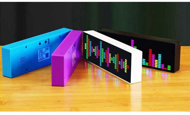 RGB 라이트바 음악 스펙트럼 컬러바 리듬 라이트, 블랙