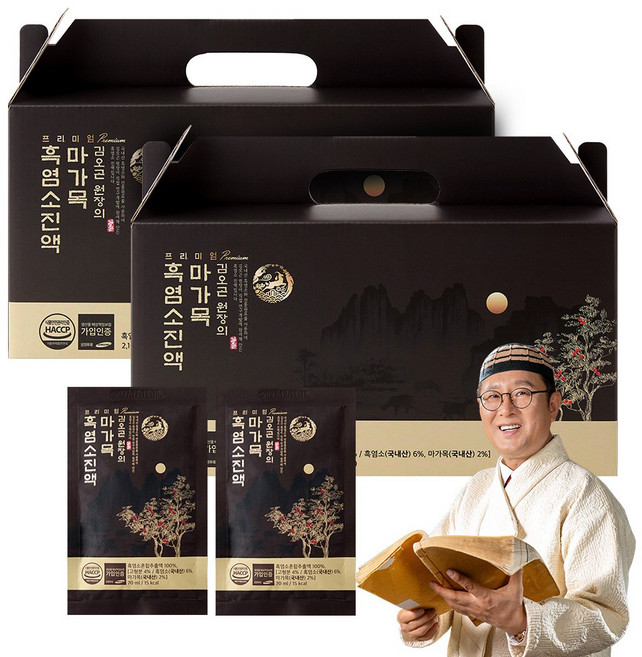 김오곤원장의 프리미엄 마가목 흑염소 진액 100% 국내산 30P, 2개, 2.1L