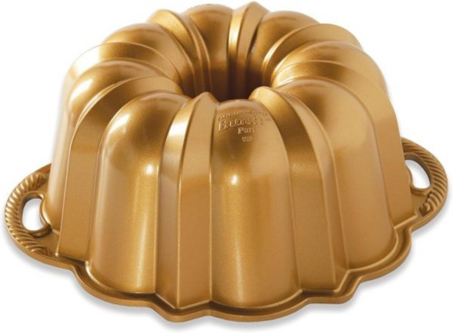 노르딕웨어 플래티넘 컬렉션기념 번트팬 Nordic Ware Platinum Collection Anniversary Bundt Pan, Gold_Pan, 1개