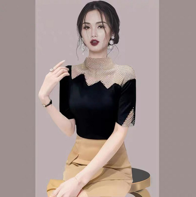 페이준 여성 반폴라 고급 블링 섹시 이너 티 YJ1508