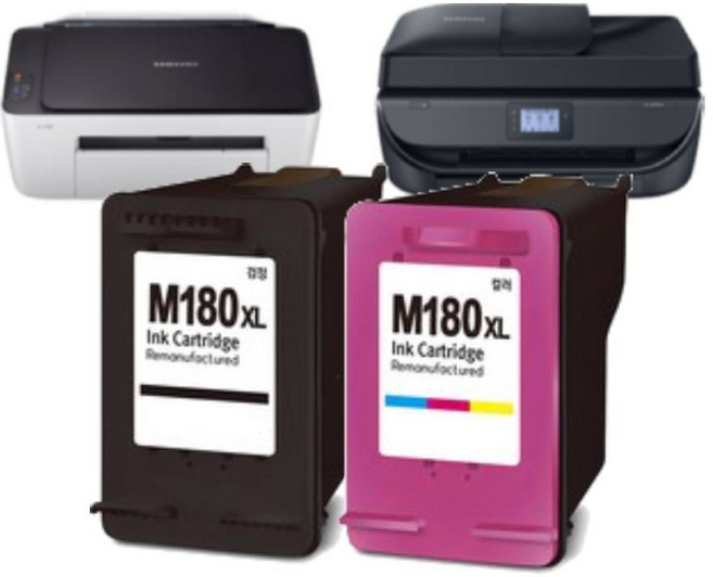 잉크다파라 삼성 호환잉크 INK-M180 C180 XL 800매 400매 특대용량, 검정색 특대용량 품질개선, 1개