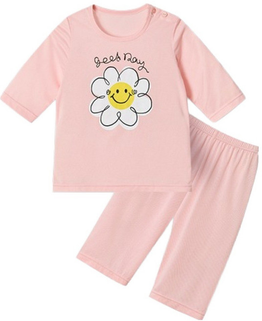 유니프랜드 아동용 데이지 쿨메쉬 7부내의 상하 세트