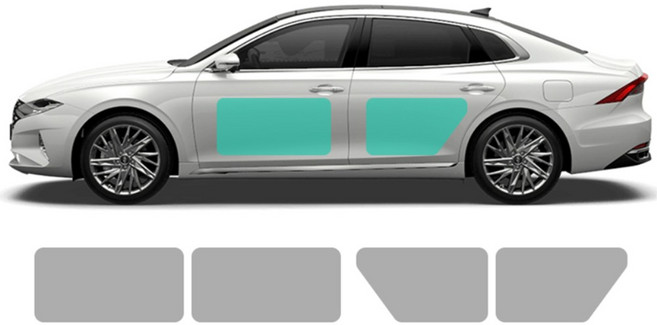 차량용 도어엣지 문콕방지 PPF 탄탄한 보호필름/ 주유구 남편차 범퍼사이드 차량DIY, 기타