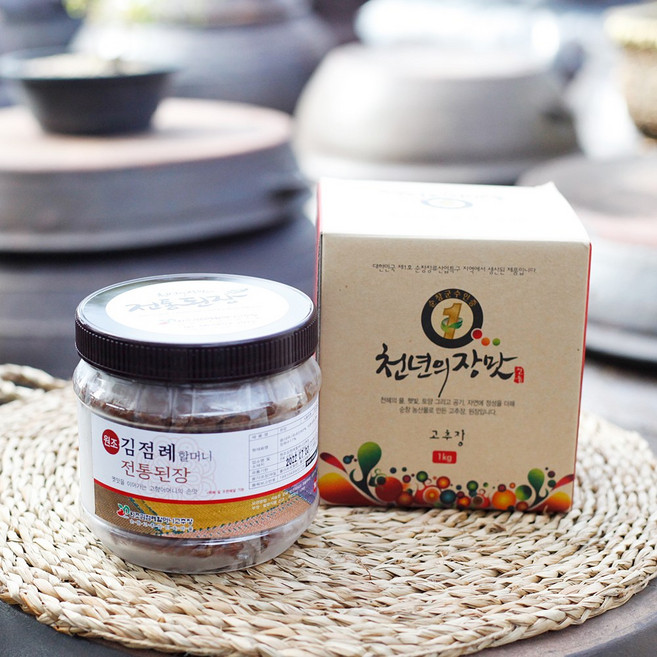 국산 찹쌀고추장 1kg 선물세트 전통된장 순창 김점례, 1개