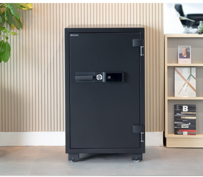 범일금고 TOF106A 신형 지문인식기능 NEW 터치패드 내화금고 160kg 가정 사무용 저전압알림 서랍 선반 디지털금고 스마트금고, TOF106A 블랙