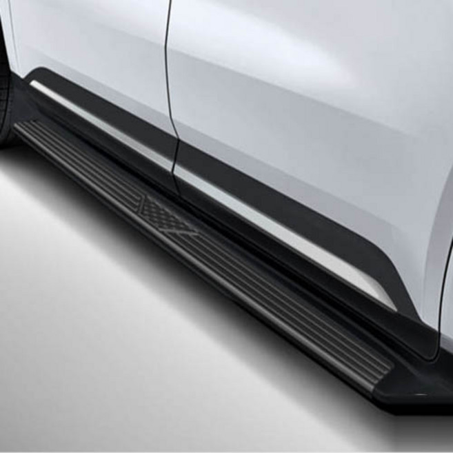 GSC 4세대 카니발 KA4 호환용 사이드스텝 옆발판 그래비티 무광검정 (머드가드 2P 포함), 1, 기아