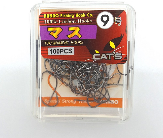 한보조침 캣츠 마스 볼락바늘 국산 100개입 덕용 6호 7호 8호 9호 10호 11호 12호 13호 14호, 1개