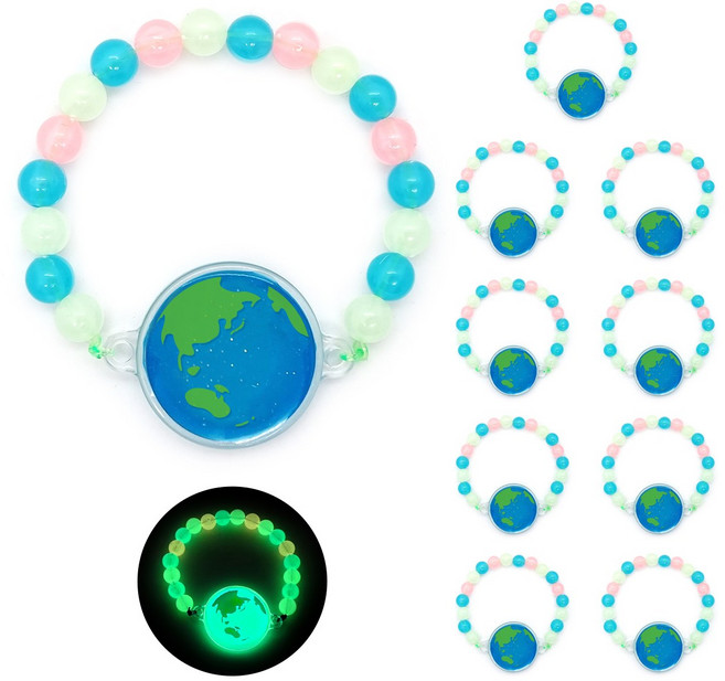 지구사랑야광팔찌만들기x10개 DIY모아, 1세트