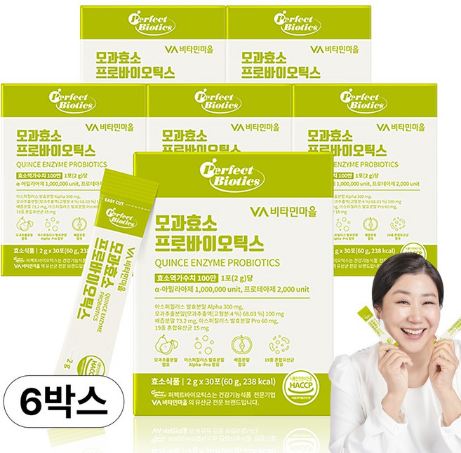 비타민마을 모과효소 프로바이오틱스, 90g, 6개