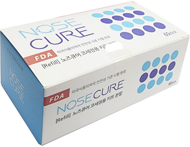 노즈큐어 코세척 분말 60포 코세정 식염, 1개