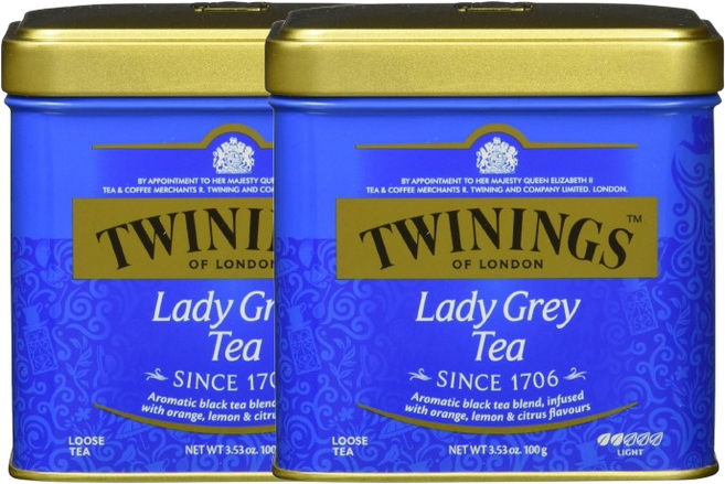 Twinings 클래식 레이디 그레이 루즈 티, 100g, 2개, 1개입