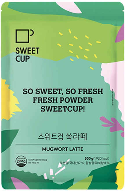 스위트컵 쑥라떼 파우더, 10개, 500g, 1개입
