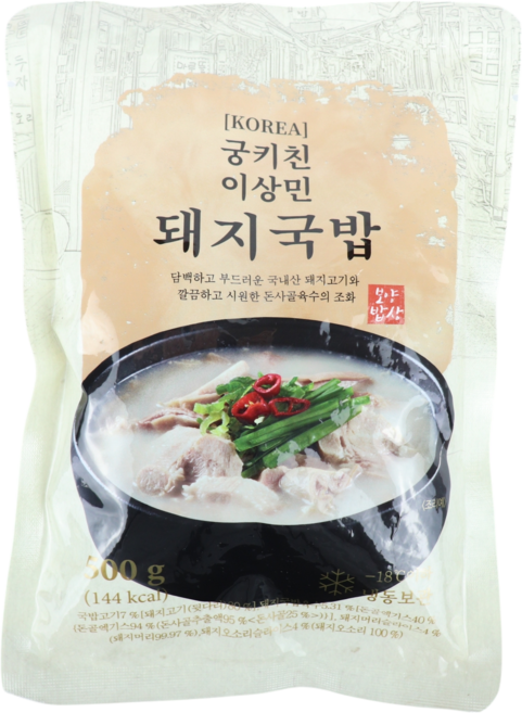 [홈쇼핑] 궁키친 이상민 돼지국밥, 3개, 500g