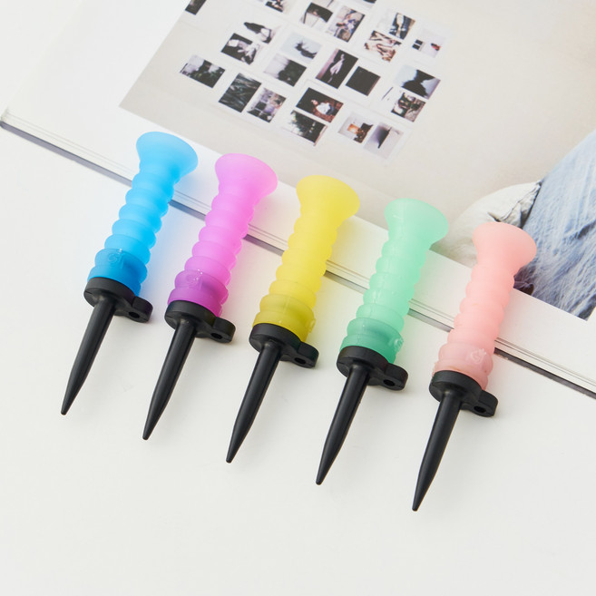 야광무저항골프티5개세트 굴절티 비거리향상 83mm 골프악세사리 간지골프컴퍼니, 5개