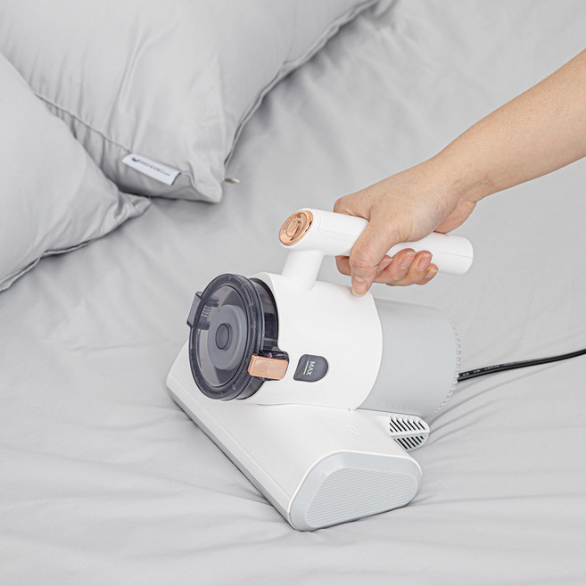 퀸나 슬립케어 유선 UV 침구 살균 청소기, 화이트, 화이트