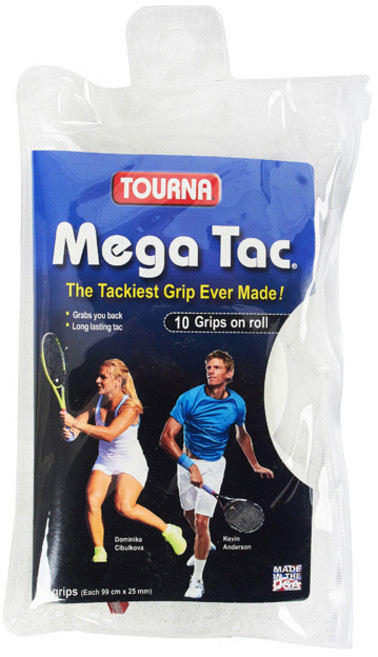 투나 메가택 오버그립 10개입 WET 타입, 화이트, 1개