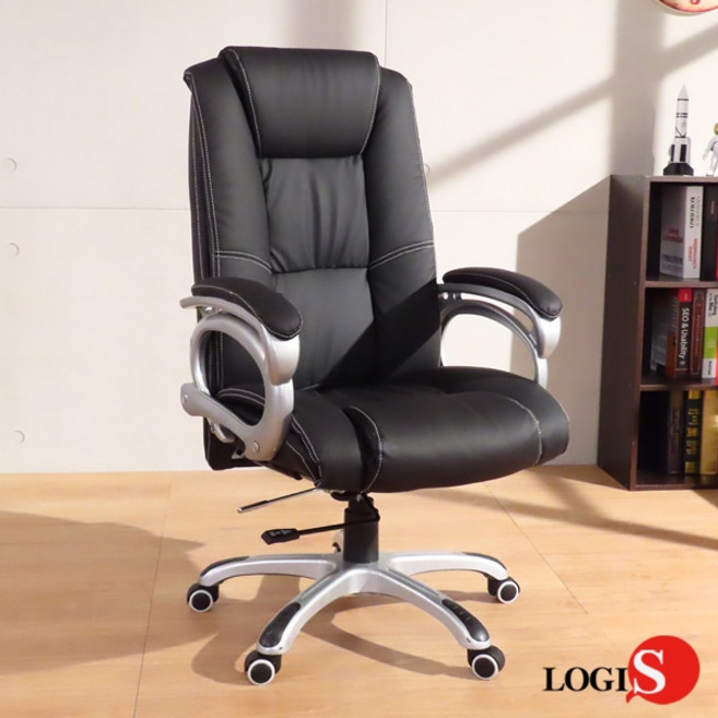 LOGIS LOB-2681 辦公椅 主管椅 電腦椅 後仰可調, 皮椅(需自行組裝)