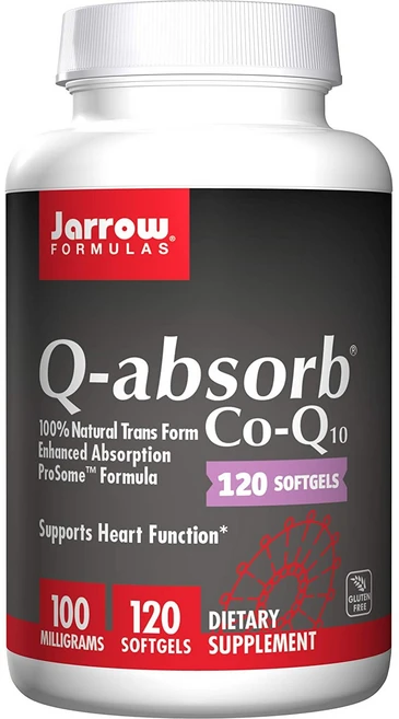 Jarrow Formulas Q-absorb 100mg 자로우 포뮬러스 코엔자임큐텐 120소프트겔, 120정, 1개 - 쿠팡