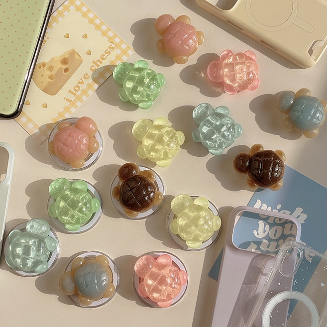 거북이 호마이카 스마트톡, 1개, 옐로우 (투명/야광) - 맥세이프