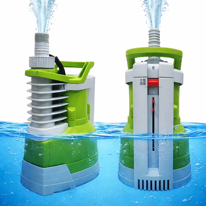 쎈펌프 소형수중펌프 자동수동겸용 0.3마력 분당 100L펌핑 가정용펌프, 1개, 본품(추가배터리없음)