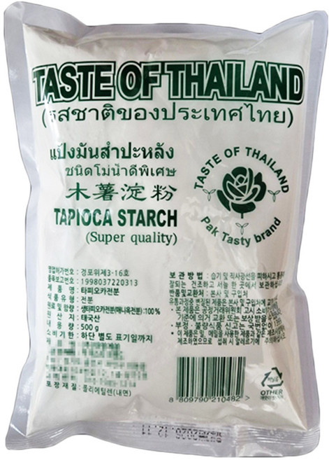 태국 타피오카 전분 TAPIOCA STARCH 500g bot nang thai, 1개