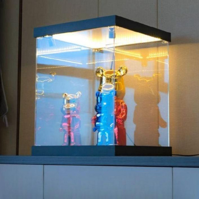 피규어 케이스 led 장식장 투명 전시장 조명 진열장, 40cm, 1개