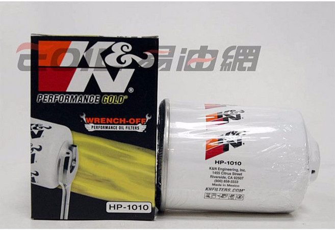 K&N HP-1010 機油芯 高性能引擎保護 有效過濾雜質 延長引擎壽命, 1個