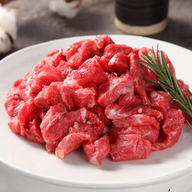 프리미엄 1++ 투뿔 한우 소고기 국거리용, 1개, 200g