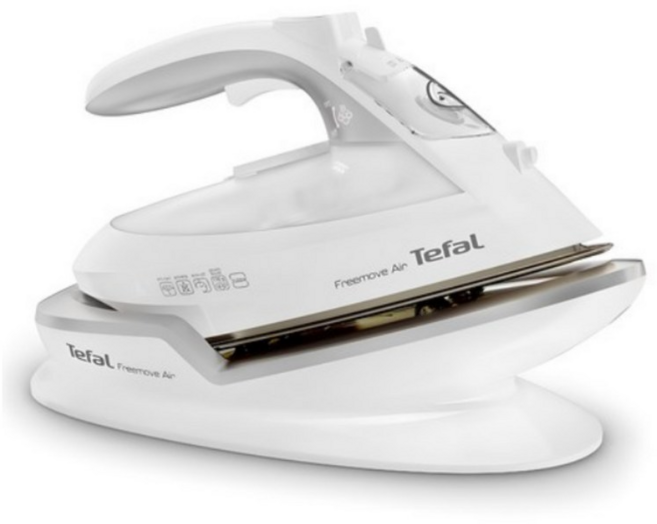 테팔 무선 프리무브 에어 스팀다리미, 화이트, FV 6550 K0