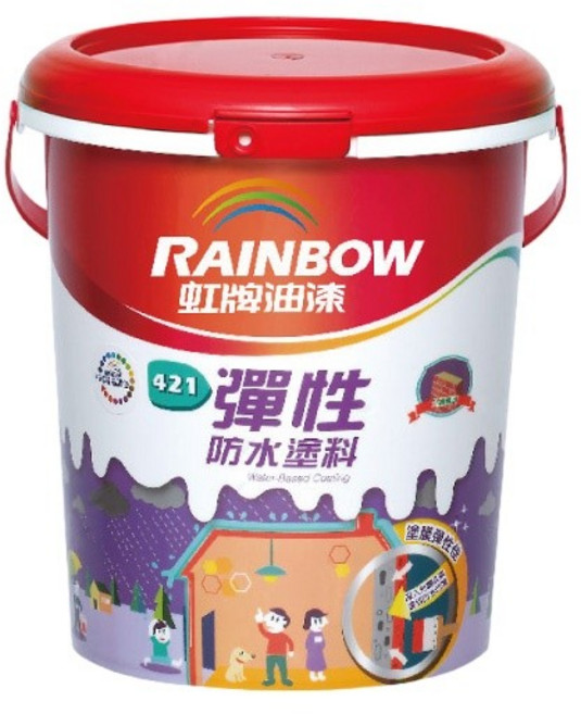 Rainbow 虹牌油漆 421 彈性防水塗料, 1個