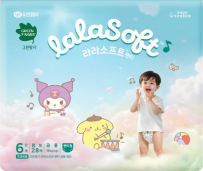 그린핑거 라라소프트 팬티형 기저귀 공용, 점보형(2XL), 672매