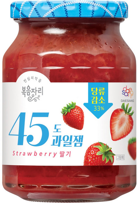 복음자리 45도 과일잼 딸기잼 350g x 3개 (저당), 2개