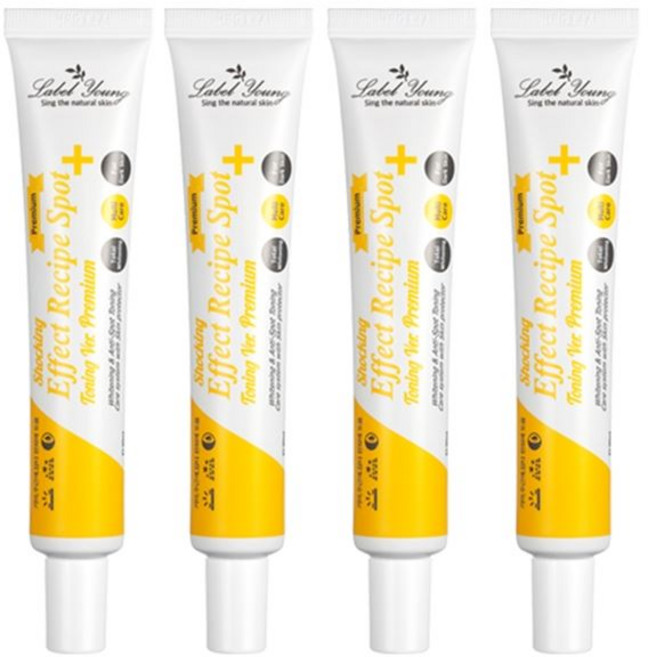 라벨영 쇼킹효과레시피 스팟 토닝 프리미엄 4개, 스팟토닝 프리미엄 4개/set
