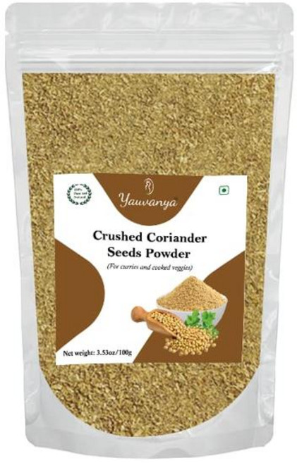 Yauvanya 볶아서 으깬 고수 씨앗 가루, 100g, 1개
