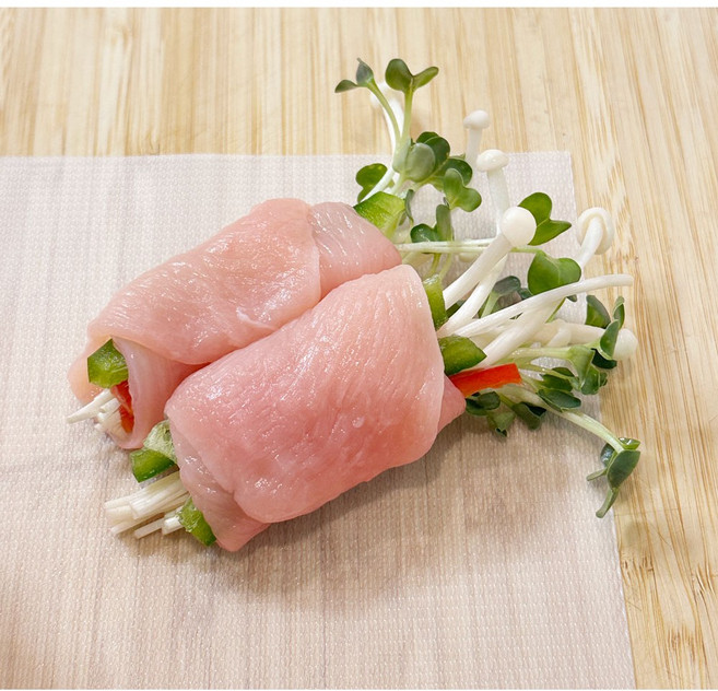 [컴닭] 냉장 국내산 닭고기 슬라이스 닭가슴살 3kg ( 250g 개별포장), 12개