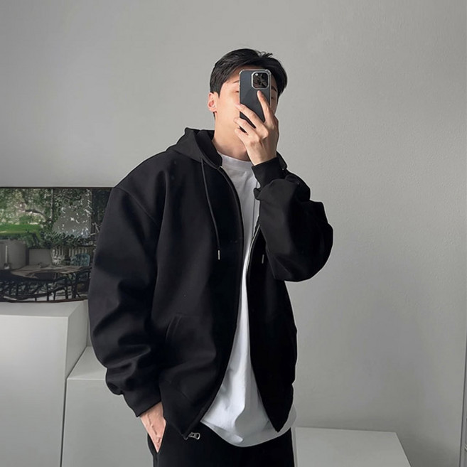 치트키 MADE 오버핏 디라이트 데일리 합포 후드집업