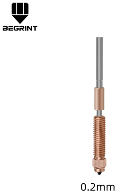 Creality K1C K1max 경화강용 1-10PCS 퀵 스왑 노즐 0.20.40.60.81.0mm Ender 3 V3Ender 3 V3 Plus 3D 프린터용, 2)1PCS, 0.2mm