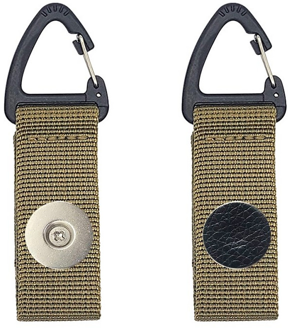 인씨네 배달대행 오토바이 하이셀 심플 자석 조끼고리 딱판 찍판 카라비너 휴대폰 홀더 범퍼케이스 거치대, 상세페이지 참조, 브라운