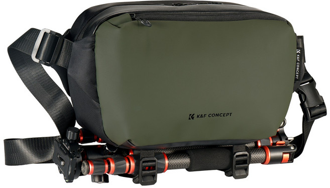 K&F CONCEPT 카메라 슬링백 10L KF13.157, 다크 그린, 1개
