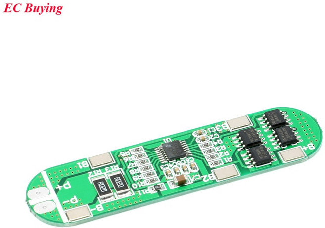BMS보드4s BMS 리튬 이온 18650 14.8V 배터리 보호 PCB 폴리머 모듈 10A 전자 보드, 1개
