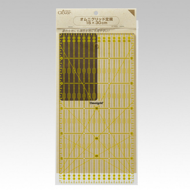 크로바 옴니그리드자 컷팅자 15x30cmx4mm, 10x45 (57-625), 1개