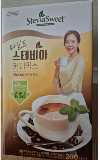 코스트코 마일드 스테비아 커피믹스 무설탕 사무실 탕비실 믹스커피, 3개, 200개입, 9.5g