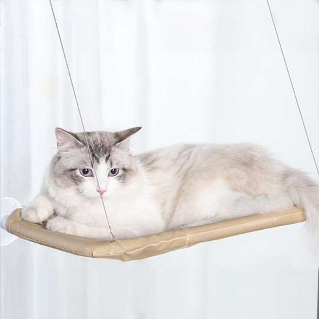 또또가 고양이 창문 해먹 윈도우 캣타워, 베이지, 1개