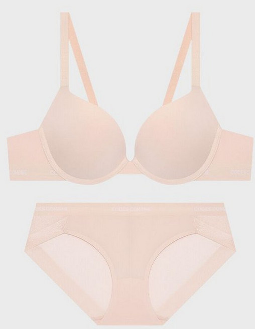 코데즈컴바인 이너웨어 파워볼륨 원톤 베이직 브라팬티세트_스킨 279044