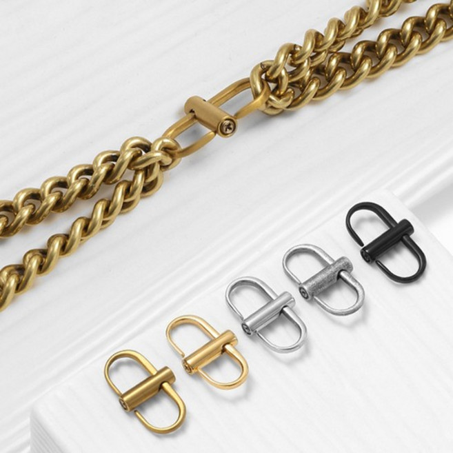 체인 쇼트너 샤넬 WOC 호환 체인 핸드백 줄 끈 길이 조절 줄이기, 실버, 1개