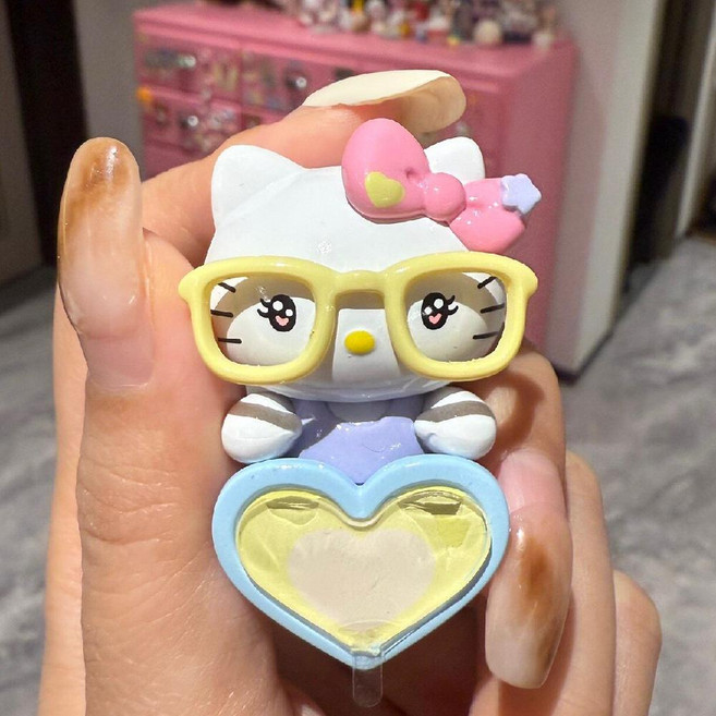 키티히퍼 러브 비트 폰꾸 선택가능 7종 장식 소품 피규어, B, 1개