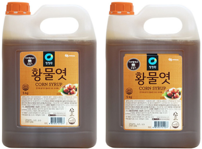 청정원 황물엿, 5kg, 2개