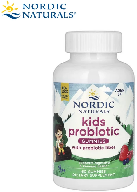 노르딕내추럴스 어린이 아이 키즈 유산균 젤리 구미 60개 Probiotic Gummies, 1개, 60정 - 쿠팡