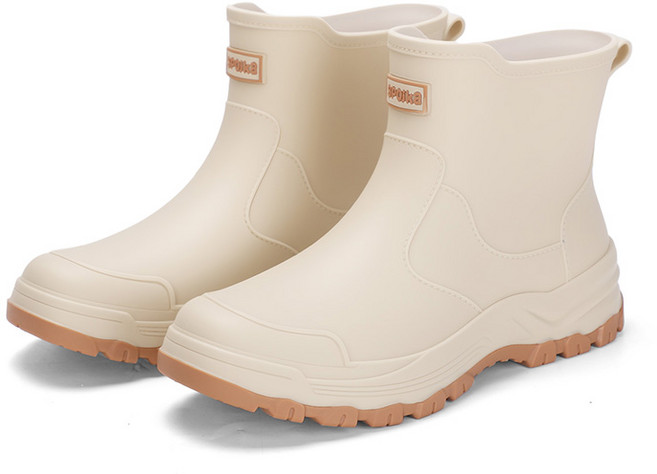 큰귀멍멍 남성용 미끄럼방지 가벼운 레인부츠 아웃도어 낚시 작업용 방수 장화